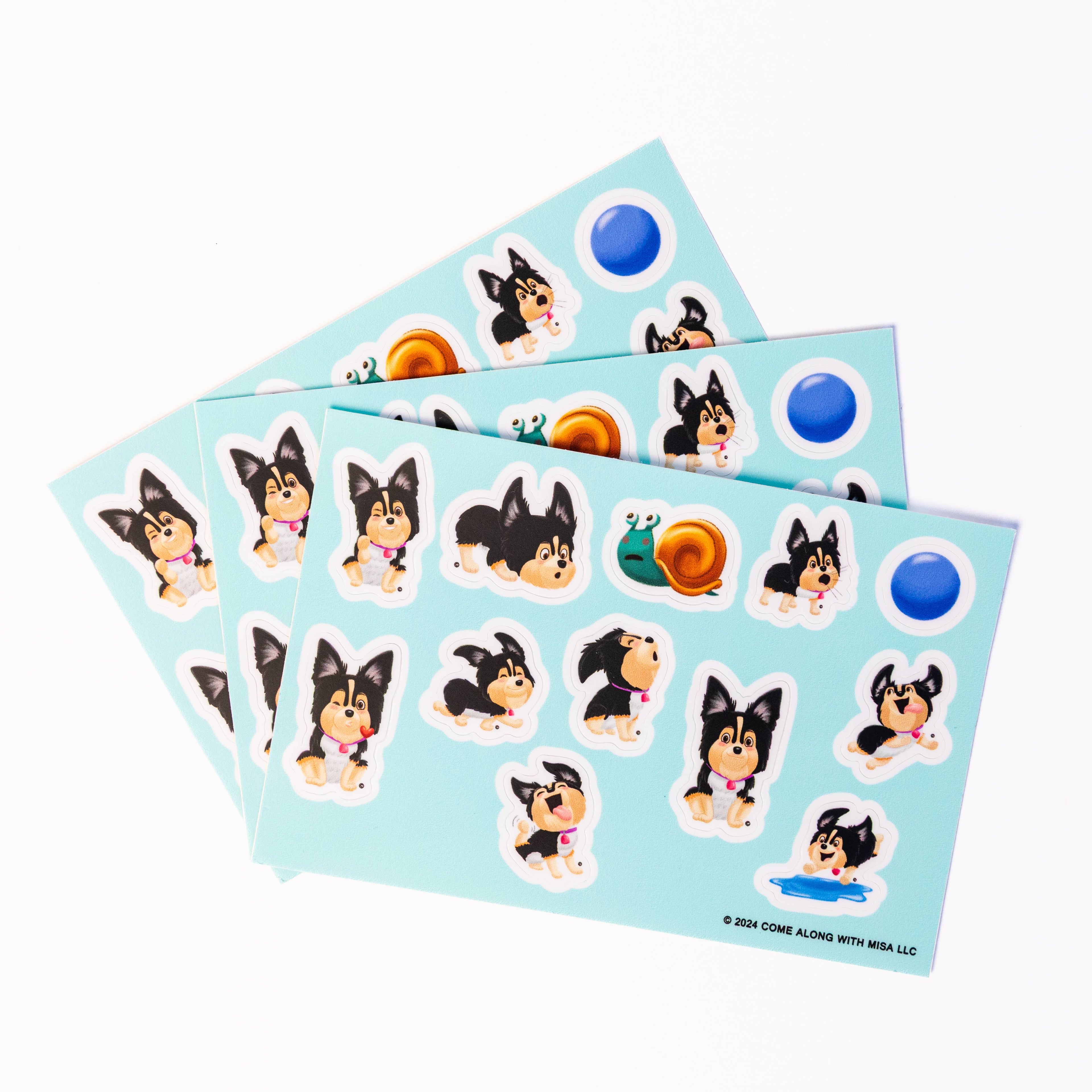Come Along With Misa - Sheet of Stickers